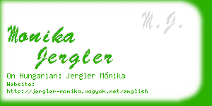 monika jergler business card